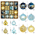 Miniatyrbild 1 av 11: Julgranskulor 42/44 st 6 cm Stora Julkulor Flerfärgade Kuldekorationer Julgransprydnader Set för Hemfest 44pcs2 As picture