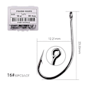 Miniatyrbilde 1 av 11: Fishhook 50 stk 10 stk Belagt Høykarbon Rustfritt Stål Barbefisk Karpefiskekroker Pakke med Original Eske Fiskeutstyr Size 16 - 50pcs