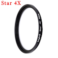 Pikkukuva 1 / 11: KnightX Kamerasuodatin 52MM neutraali tiheys ND tähti 4X 6X viiva Erikoistehosteet makro-objektiivi älypuhelimelle matkapuhelimelle mobiili android 52mm Star 4X