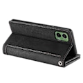 Pikkukuva 5 / 5: Motorola Moto G35 5G -kotelo PU-nahkainen puhelinkotelo vetoketjullisella lompakolla ja 9 korttipaikalla Style D
