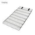 Miniatyrbild 5 av 11: Bärbar Rese Smyckesdisplay Bärväska Dragkedja Rullväska Örhängen Hänge Halsband Kedja Förvaringsfodral Armband Gitter Organiserare 8 Grids Bag Balck