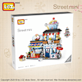Miniatyrbilde 3 av 7: LOZ Mini Byggeklosser Japansk Mini Gateutsikt sammenleggbar matgate blekksprutgrill isbutikk monterings byggekloss leker 1218  With Box