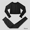 Miniatyrbild 11 av 11: Yoga Set Träningskläder Sportkläder Gym Kläder Fitness Leggings Toppar För Kvinnor summer set gray M