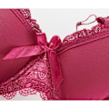 Miniatyrbild 2 av 7: Sexiga BH:ar för Kvinnor Push Up BH Spets Plus BH Underkläder Bralette Kvinnlig Bygel BH Black 36C