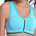 Miniatyrbillede 10 af 11: Yoga Trænings BH Åndbar Uden Bøjle Polstret Push Up Sports Top gray 4XL