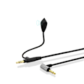 Miniatyrbillede 3 af 4: 3,5 mm Boom Mikrofon Volumen Kabel Til V-MODA Crossfade M-100 LP LP2 M-80 V-80 Til Gaming Headset Til Skype PS4 Xbox One Telefoner Black silver