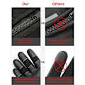 Miniatyrbild 4 av 11: Vinterhandskar Herr Touchscreen Halkfria Unisex Vattentäta Vindtäta Varma Cykelhandskar Mode Dragkedja Sporthandskar Style4-Black L
