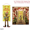 Miniatyrbillede 7 af 9: 1 STK Jule Veranda Dør Banner Julemand Snemand Glædelig Jul Hængende Flag Julepynt Til Boligindretning Navidad G04 christmas tree