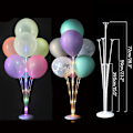 Miniatyrbillede 5 af 11: 7/11/19 Rør Ballonholder Balloner Stativ Søjle Konfetti Ballon Børnefødselsdag Baby Shower Bryllupsdekoration Forsyninger 2set LED stand a