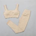 Miniatyrbild 5 av 11: Yoga Set Träningskläder Yoga Leggings och BH för Kvinnor bra pants gray L