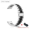 Miniatyrbild 10 av 11: Armband för HUAWEI WATCH GT 2 Pro gt2pro Metall rostfritt stål Armband för HUAWEI gt2 pro Klockarmband Tillbehör Silver gold For HUAWEI GT2 Pro