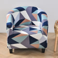 Miniatyrbild 5 av 11: Klubbfåtöljöverdrag Stretch Fåtöljöverdrag Tryckta Badkarsfåtöljöverdrag Sofföverdrag Spandex Sofföverdrag för Bar Disk Vardagsrum Color 3