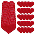 Miniatyrbillede 2 af 2: 50 stk. Valentine Filt Hjerter Håndværk Dekorativt DIY Håndværk Filt Hjerter Fest Filt Hjerter Håndværk
