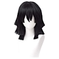Pikkukuva 3 / 4: Anime Demon Slayer Kimetsu No Yaiba Cosplay-asut Iguro Obanai Aikuinen Lapsi Halloween-asu Peruukki Tekokäärme Rekvisiitta style3 One Size