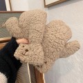 Pikkukuva 1 / 5: 1 pari naisten tyttöjen pehmoiset söpöt karhun tassu lämpimät käsineet pehmeä anime cosplay pehmo joulujuhlatarvikkeet naisten lapaset Khaki One Size