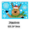 Miniatyrbild 10 av 11: Jul Snögubbe Älg Snöflinga Elektrostatiska Dekaler Tomte Glasfönsterdekaler 2023 God Jul Dekor För Hemmet MULTI