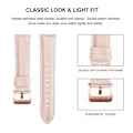 Miniatyrbillede 4 af 11: 20 mm 22 mm Moderigtig Læder Urrem til Samsung Galaxy Watch Active 2 40 mm 44 mm Udskiftningsarmbånd Elegant Armlænke 2 Brown Active 2 40mm 44mm