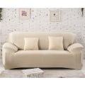 Miniatyrbild 1 av 11: Enfärgade sofföverdrag för vardagsrum Polyester Sofföverdrag Elastiskt Hörnsofföverdrag Överdrag Stolskydd 1/2/3/4-sits Beige 1-Seat 90-140cm