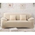Miniatyrbild 4 av 11: Enfärgade sofföverdrag för vardagsrum Polyester Sofföverdrag Elastiskt Hörnsofföverdrag Överdrag Stolskydd 1/2/3/4-sits White 3-Seat 190-230cm