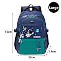 Miniatyrbillede 11 af 11: Børne Skoletasker Vandtætte Rygsække Sideåbning Drenge Skoletaske Skoletaske til Børn Primær Skoleelev mochilas C-S-front open