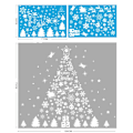 Miniatyrbild 10 av 11: Jul Glasdekaler Heminredning Ornament Jul Snöflinga Jultomte Dörr Butiksfönster Dekal Nyår Juldekoration 3