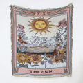 Miniatyrbild 8 av 11: Nordisk Pläd Filt för Säng Sofföverdrag Vardagsrumsinredning Sofffilt Fritidsöverkast Utomhus Camping Picknickmatta Boho Tapestry XT525-7 130X160cm