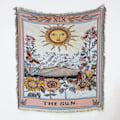 Miniatyrbillede 8 af 11: Nordisk Plaider til Seng Sofabetræk Stueindretning Sofaplaid Fritid Sengetæppe Udendørs Camping Picnic Måtte Boho Tapestry XT2022-2 130X160cm