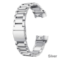 Miniatyrbilde 5 av 5: For Fitbit Charge 5 4 3 2 Smart Armbånd Rem Rustfritt Stål Klokkebånd Loop For Fitbit Charge 3 SE Svart Sølv Rem Correa Black For Fitbit Charge 2