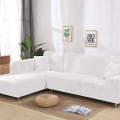 Miniatyrbild 1 av 8: Grått Enfärgat Elastiskt Stretch Sofföverdrag Behöver Beställa 2 Delars Sofföverdrag Om L-stil fundas soffor con chaise longue Fodral för Soffa White 4-seater 235-300cm