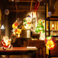 Miniatyrbilde 1 av 11: LED Vegghengende Sugekopplampe Julebutikk Vindusdekorasjonslampe Høytidsstemningslys No. 1 combination small painted 5