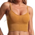 Pikkukuva 1 / 11: Joogaliivit Naisten Alusvaatteet Push Up -liivit Saumattomat Liivit 1457 Yellow Free Size