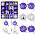 Miniatyrbild 1 av 11: Julgranskulor 42/44 st 6 cm Stora Julkulor Flerfärgade Kuldekorationer Julgransprydnader Set för Hemfest 44pcs19 As picture