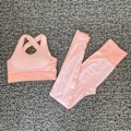 Miniatyrbillede 5 af 11: Yoga Sæt Dame Gymnastikdragter Tøj Kvinder Fitness Sport ShirtsPantsSkyBlue L