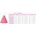 Pikkukuva 2 / 10: Prinsessa Ruusunen tyttöjen prinsessamekko lasten naamiaisasu cosplay Aurora ylellinen puku Halloween karnevaali verkkokangasvaatteet 7-8T (Tag 140) Aurora Set 3
