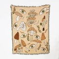 Pikkukuva 1 / 11: Vintage-sohvapeitto, boheemi tuolinpäällinen, pyyhe, pehmeä puuvillainen seinävaate, pöytäliina, perhekoriste, bohotyyli, festivaalilahja T 20 130x150cm