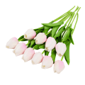 Miniatyrbilde 9 av 11: 10 stk. Tulipaner Kunstige Blomster Ekte Berøringsfølelse Kunstig Bukett Fake Blomst for Bryllupsdekorasjon Blomster Hjem Hagedekor E