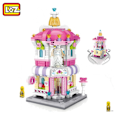 Miniatyrbillede 10 af 11: LOZ Byggeklodser Bybillede Scene Kaffebar Butik Arkitekturmodel Samlelegetøj Julegave til Børn without  box12