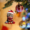 Miniatyrbillede 1 af 11: 2D Akryl Sjov Kat Juletræs Ornament Kat Akryl Ornament Dobbelt Tryk Sjovt Julevedhæng Gave Sjovt Vedhæng C One Size