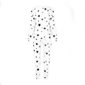 Miniatyrbild 5 av 5: Fashion Stjärnmönster Långärmad Topp Byxor Dam Hem Sovkläder Pyjamas Set White M