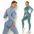 Miniatyrbild 3 av 11: Yoga Set Träningsdräkt Dam Träningskläder Sportkläder Fitness Set greenbraset M