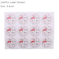 Miniatyrbillede 1 af 11: 100 stk. Gennemsigtige plastikposer til slik, slikkepinde, kager, indpakning, cellofanposer, jule-, bryllups-, fødselsdagsfest, gavepose 100pcs label sticker3