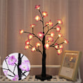 Miniatyrbillede 11 af 11: LED Kunstigt Træ Lys Farvede Lys Julefestival Værelse Sengelampe Dekorativ Bordlampe Sølv Birk Lille Natlampe Magnolia tree lamp USB battery box dual-purpose