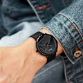 Miniatyrbild 4 av 10: Mesh Armbandsur Modetrend Bälte Quartz Klocka Herr Student Black belt