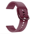 Miniatyrbild 4 av 11: Silikon Original klockarmband för Samsung Galaxy Watch Active1 Active 2 40mm 44mm / 3 41mm smart klockarmbandsbyte Red wine Galaxy watch active
