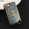 Pikkukuva 10 / 11: Uusi TPU-auton avaimenperäkotelon suojus Peugeot 107 206 207 307 308 406 -malleille Citroen Xsara Picasso C2 C3 C4 C5 C6 C8 -malleille, laukku 3 button Red