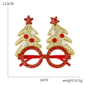 Miniatyrbillede 6 af 11: Julepynt Par Børnelegetøj Brilleramme Elgehorn Gammel Mand Lille Træ Julebriller Briller Dekorativ Billedramme Small tree red glasses