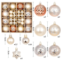 Miniatyrbild 1 av 11: Julgranskulor 42/44 st 6 cm Stora Julkulor Flerfärgade Kuldekorationer Julgransprydnader Set för Hemfest 44pcs7 As picture