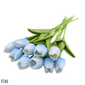 Miniatyrbillede 1 af 11: 5/10 stk. Tulipan Kunstig Blomst Real Touch Kunstig Buket Falsk Blomst Til Bryllupsfest Dekoration Forsyninger Hjemmehave Ornamenter F08 10PCS