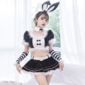 Miniatyrbilde 2 av 7: Juleklær Dame Halloween Cos Uniform Bunny Japansk Kostyme Sexy Uniform Red