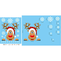 Miniatyrbild 3 av 11: Jul Väggdekaler Elektrostatisk Fönsterglasdekal Jultomte Älg Gåva God Jul Dekor För Hemmet Julpynt Style17